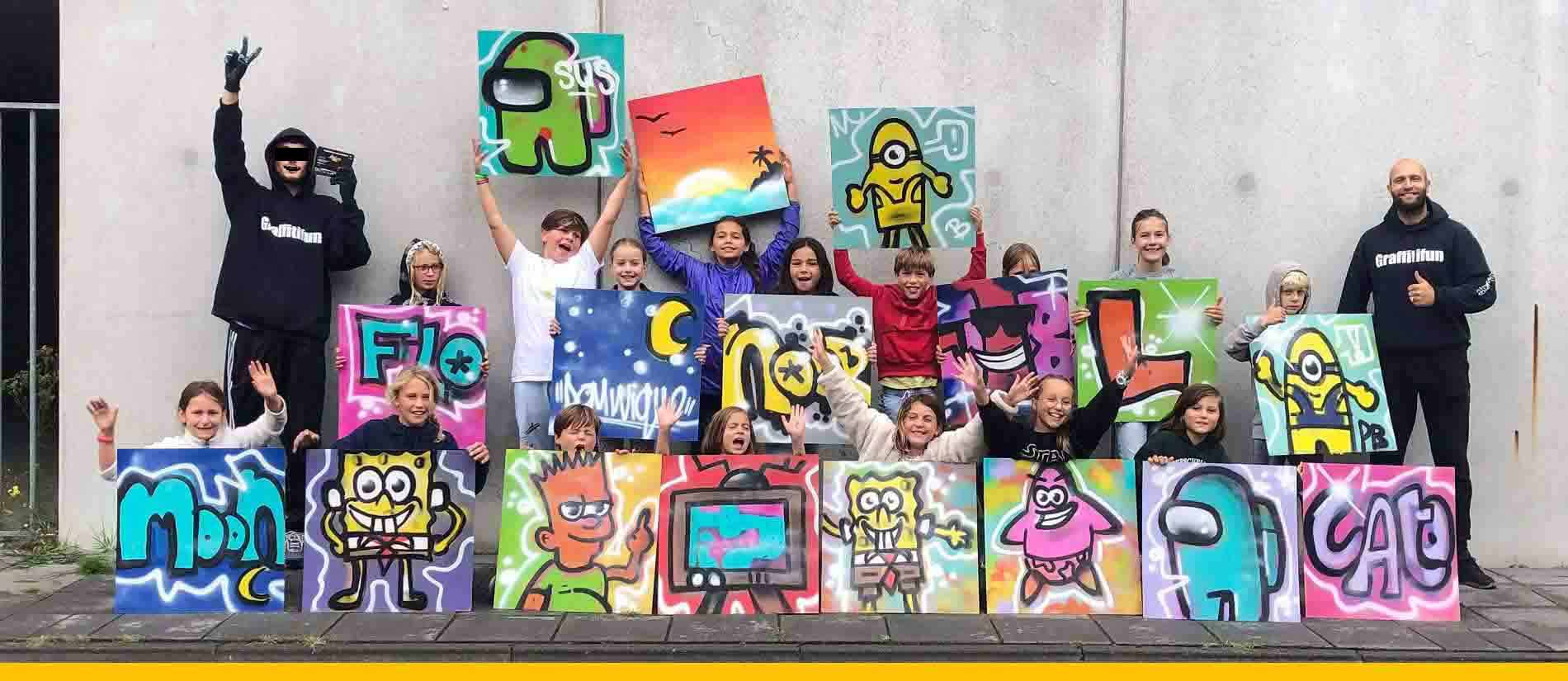 Graffitifun Amsterdam | creative graffiti workshops and street art experiences — Vinkeveen — photo 1